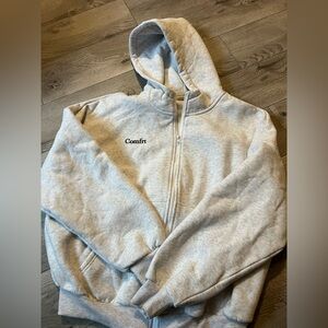 Comfrt Women's Gray Hoodie Sweatshirt